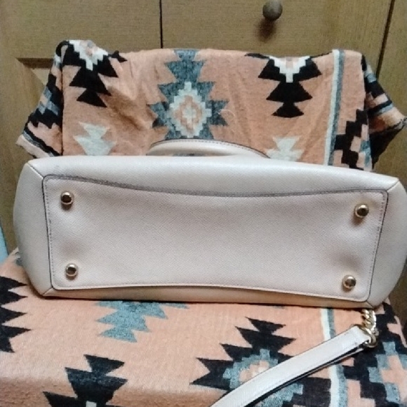 Coach Beige "Sage" Leather Carry All Satchel - Picture 13 of 14